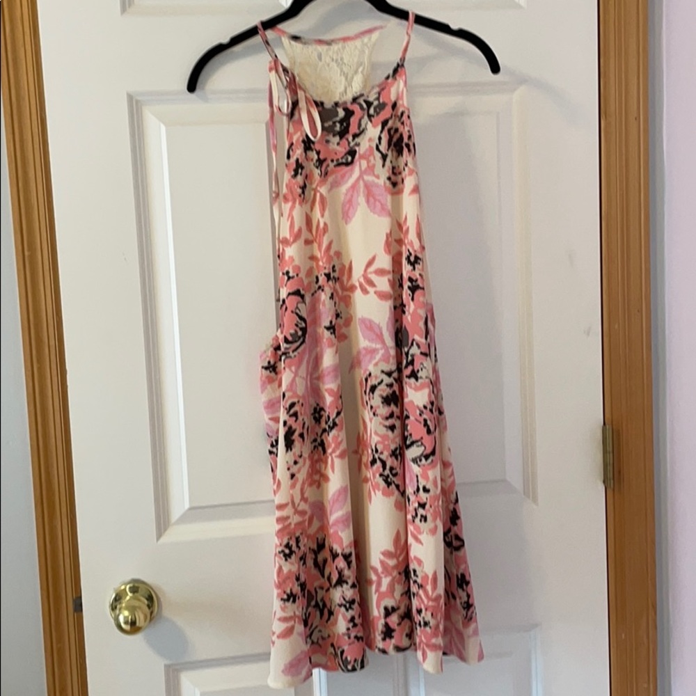 Open back mini dress